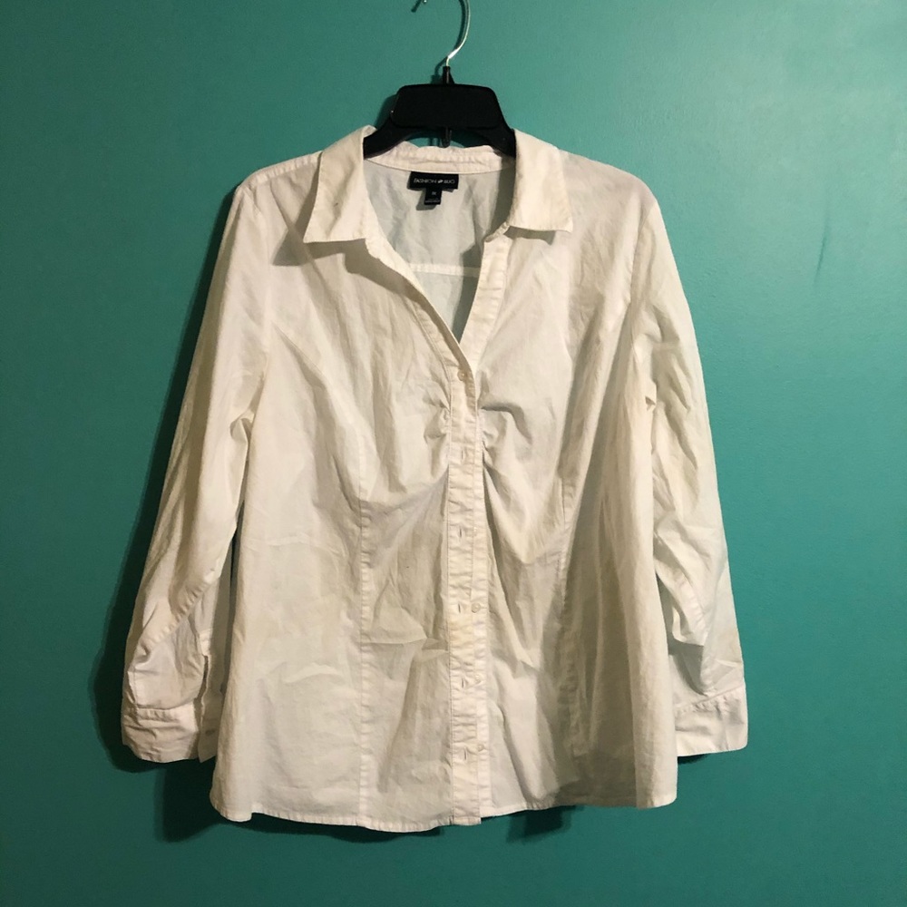 White Button Up Top